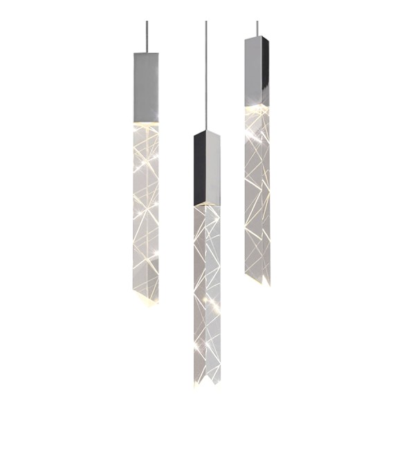 Подвесной светильник Delight Collection Trinity 3 chrome