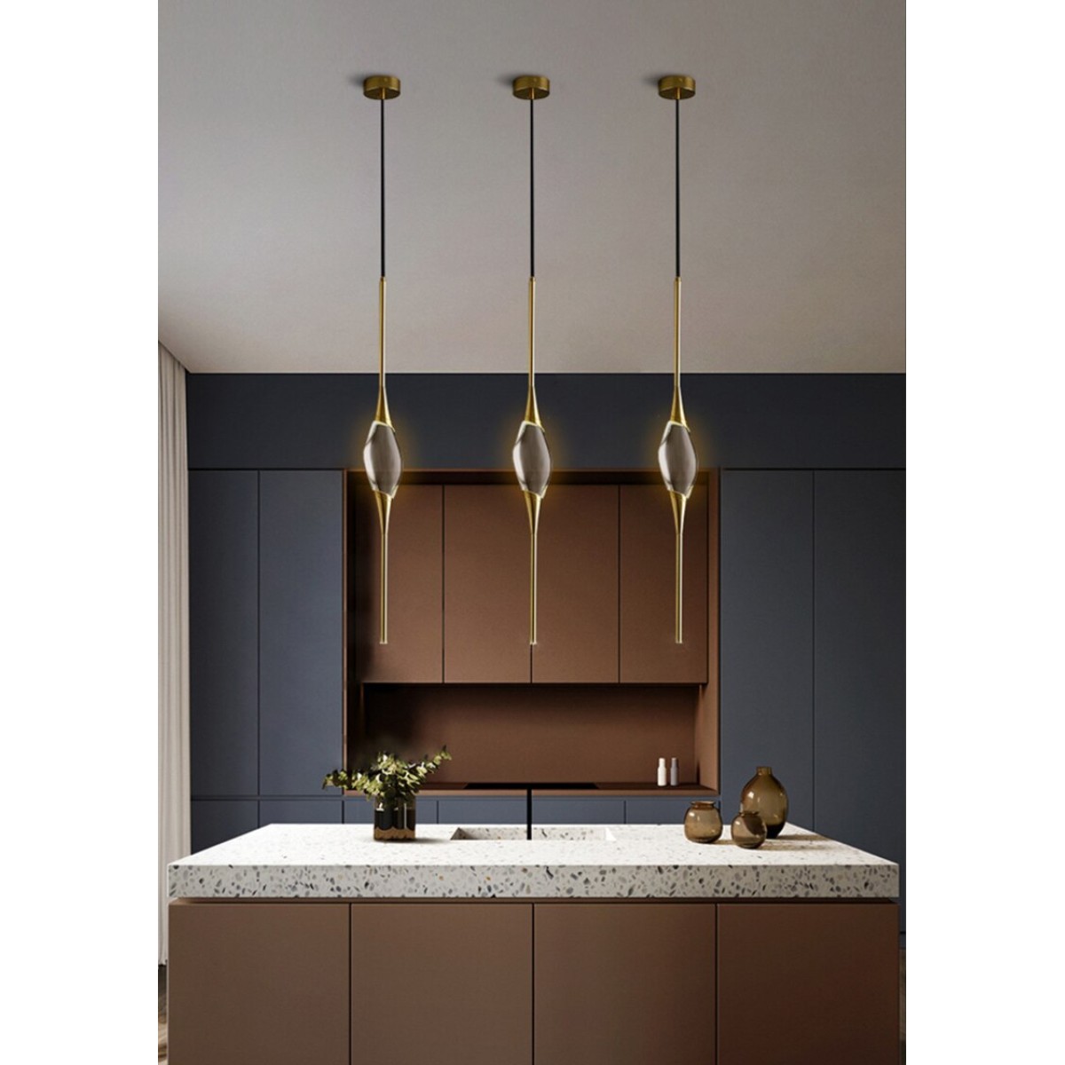 Подвесной светильник Delight Collection Pezzo 1 gold