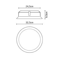 Настенный/Потолочный светильник Fabbian Luna D58G0200