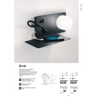 Светильник настенный Ideal Lux Book-2 AP G9/LED Белый