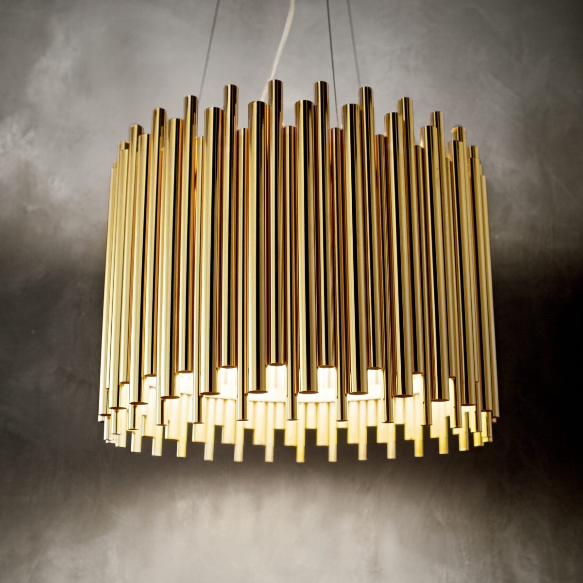 Люстра подвесная Ideal Lux Pan SP5 E27 Золото 208817