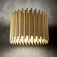 Люстра подвесная Ideal Lux Pan SP5 E27 Золото 208817