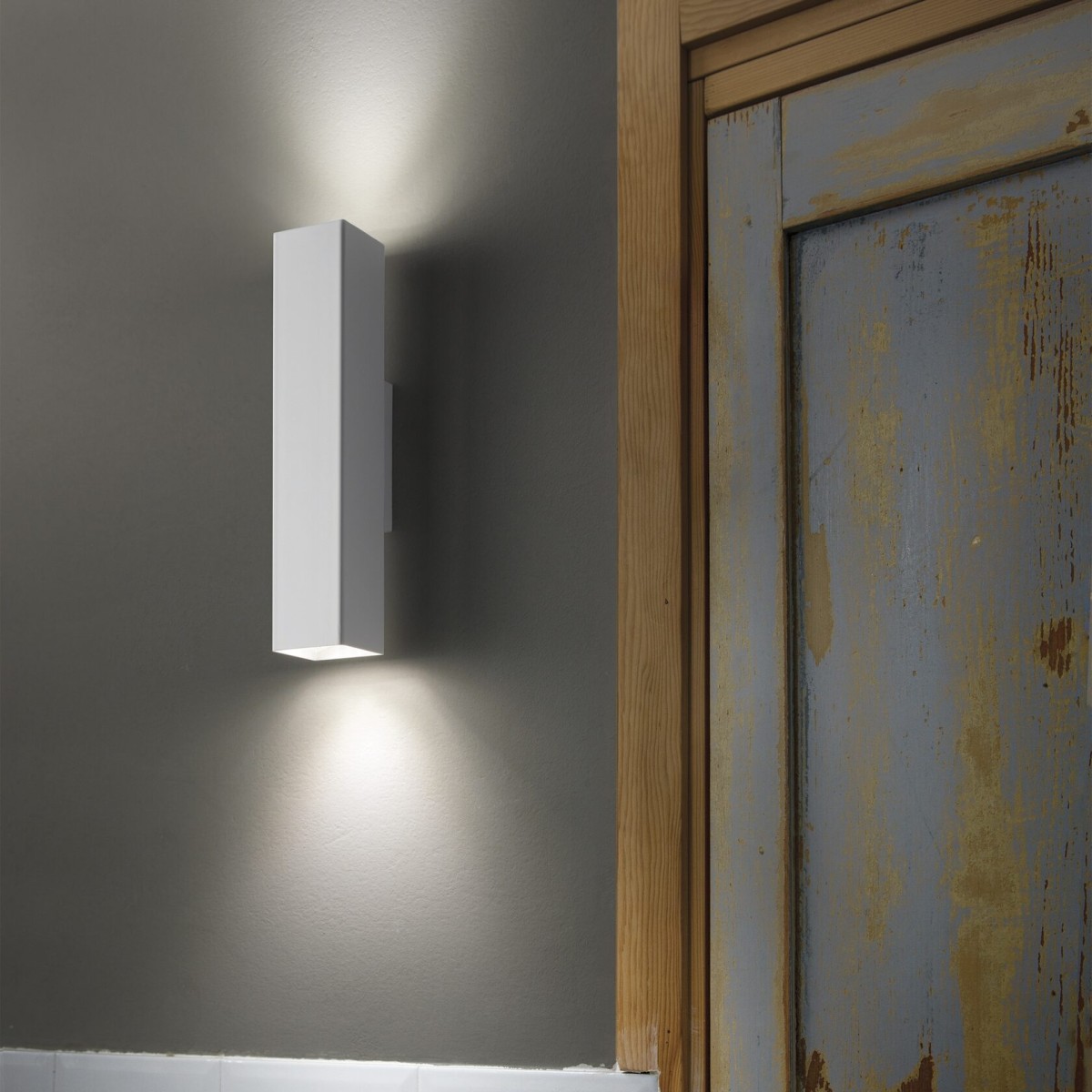 Светильник настенный Ideal Lux Look AP2 Square D60 H300 Медь GU10 370460