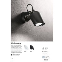 Светильник уличный Ideal Lux Elio AP1 Черный GU10 096476