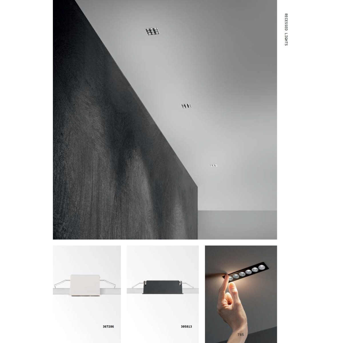 Светильник встраиваемый Ideal Lux Lika FI Slim 20W 3000K LED Черный 305837