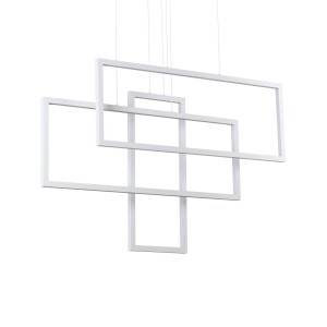 Люстра подвесная Ideal Lux Frame SP Rettangolo Белый 3000K 269337