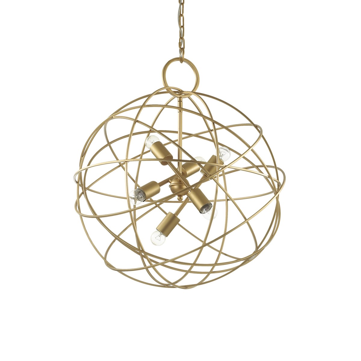 Люстра подвесная Ideal Lux Konse SP6 Золото E27 156026