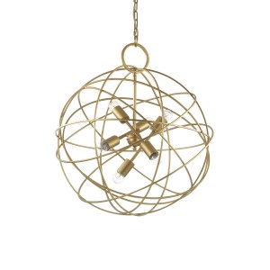Люстра подвесная Ideal Lux Konse SP6 Золото E27 156026