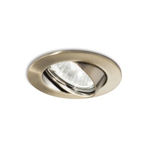 Светильник встраиваемый Ideal Lux Swing FI макс.1х50Вт IP20 GU10 230В Латунь античная Цинк Поворотный Без лампы 083186