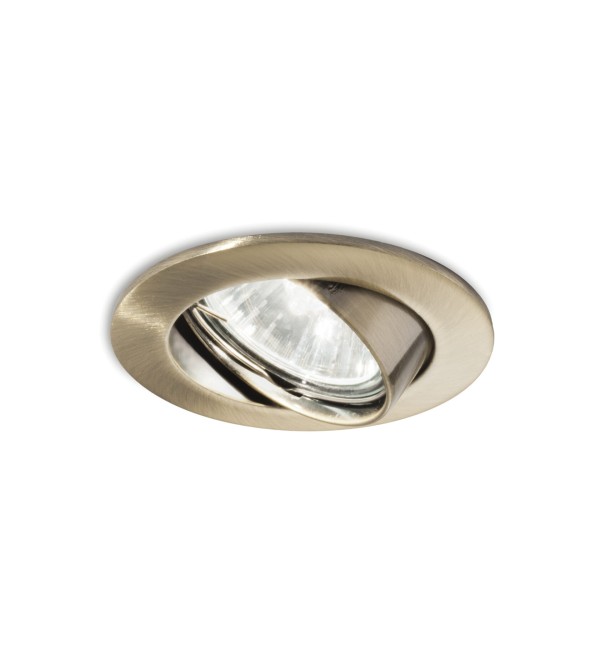 Светильник встраиваемый Ideal Lux Swing FI макс.1х50Вт IP20 GU10 230В Латунь античная Цинк Поворотный Без лампы 083186