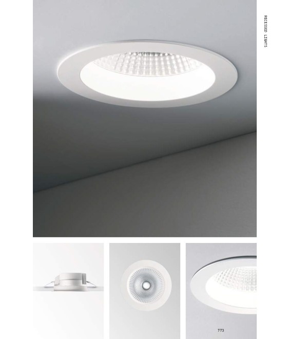 Светильник встраиваемый Ideal Lux Basic FI Wide 15W 3000K Белый LED 193526