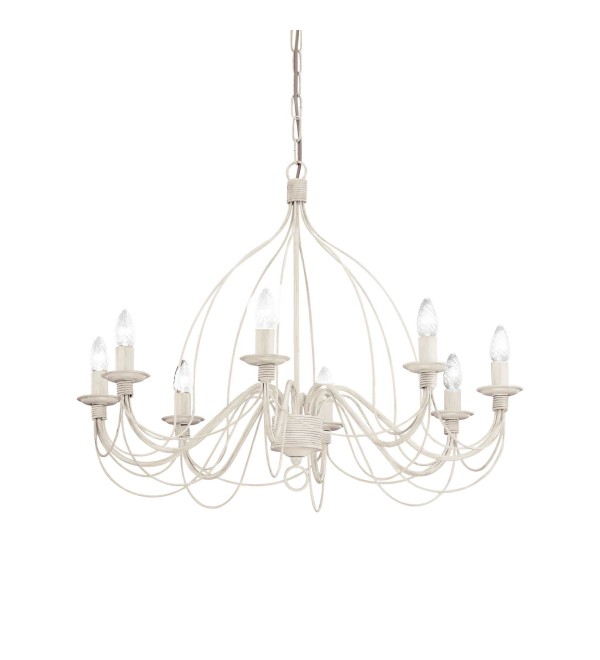 Люстра подвесная Ideal Lux Corte SP8 Белый E14 005898