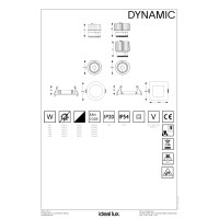 Светильник встраиваемый Ideal Lux Dynamic Source 09W 4000K LED Черный 252995