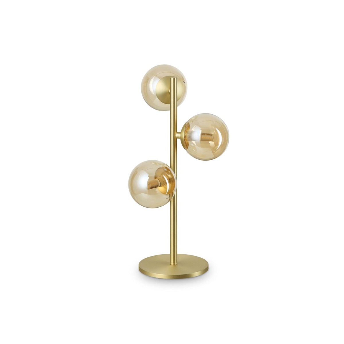 Лампа настольная Ideal Lux Perlage TL3 Янтарь G9 322759