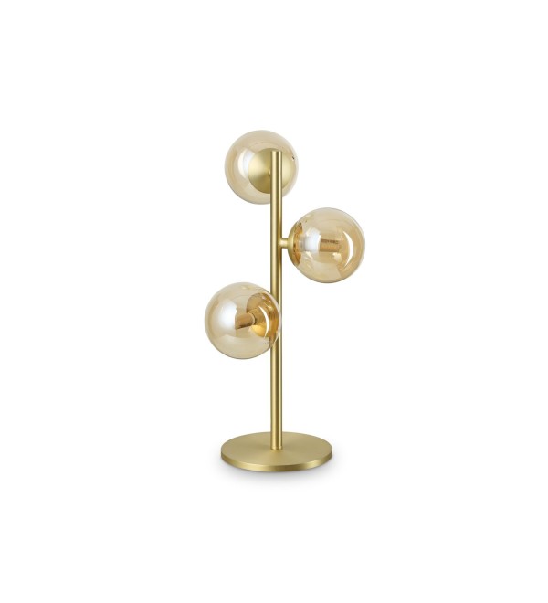 Лампа настольная Ideal Lux Perlage TL3 Янтарь G9 322759