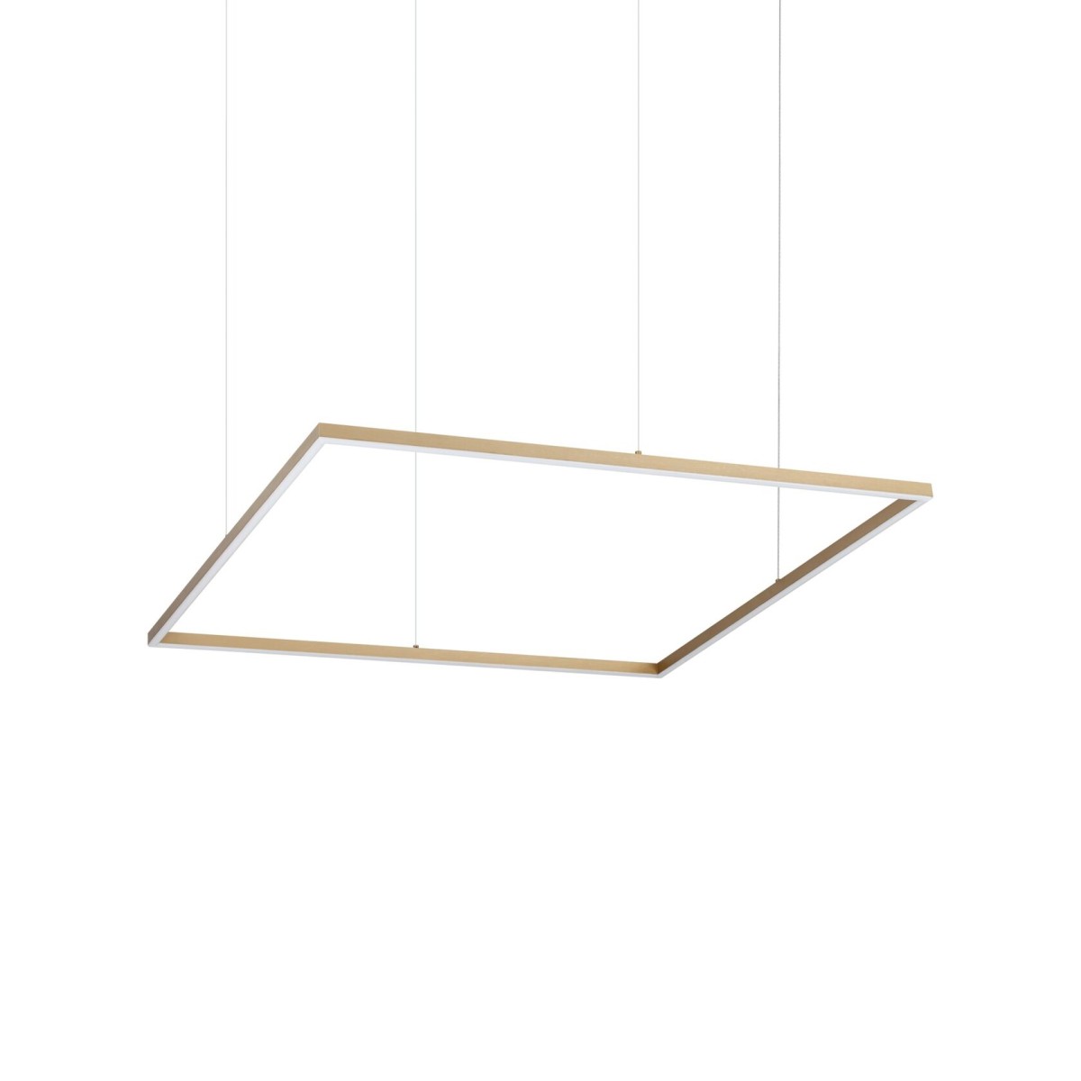 Люстра подвесная Ideal Lux Oracle Slim SP D090 Square On-Off Латунь 3000К 370538