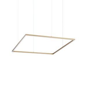 Люстра подвесная Ideal Lux Oracle Slim SP D090 Square On-Off Латунь 3000К 370538