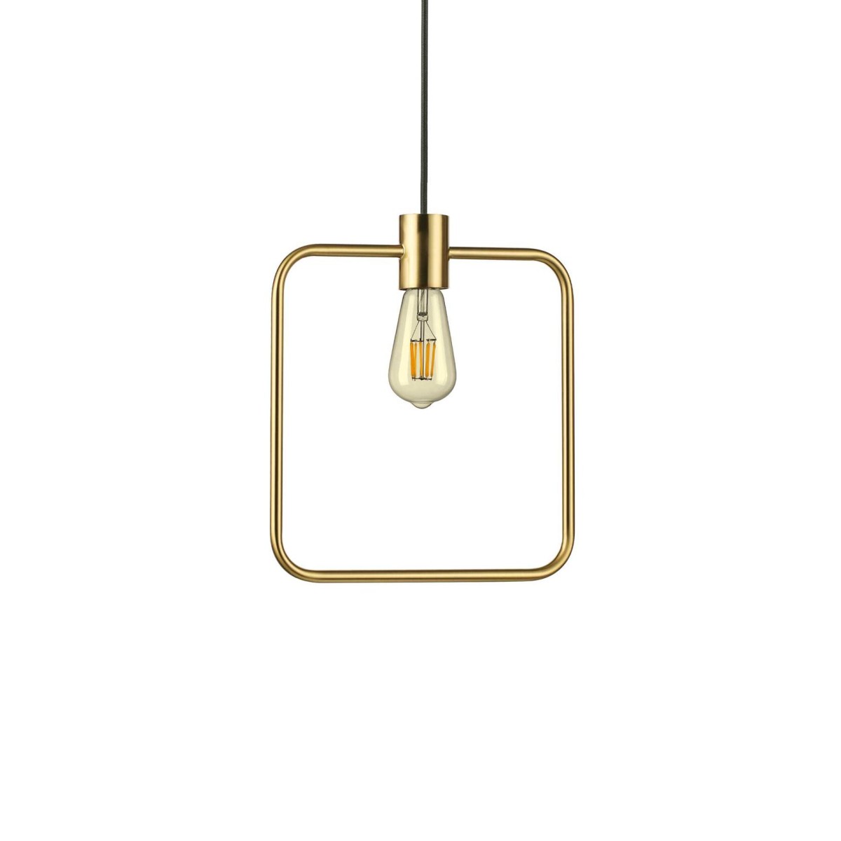 Светильник подвесной Ideal Lux Abc SP1 Square Латунь матовая E27 207858
