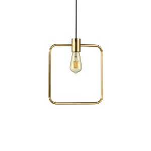 Светильник подвесной Ideal Lux Abc SP1 Square Латунь матовая E27 207858