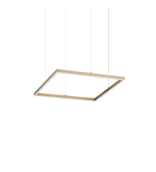 Люстра подвесная Ideal Lux Oracle Slim SP D070 Square On-Off Латунь 3000К 370415