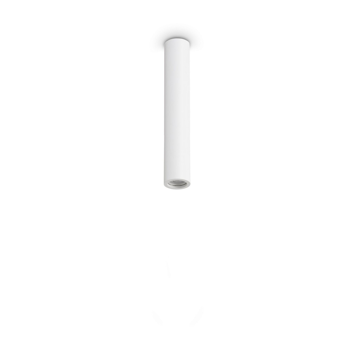 Светильник потолочный Ideal Lux Look PL01 Round D7.0 H040 Gesso Белый Гипс GU10 371436