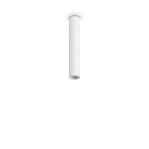 Светильник потолочный Ideal Lux Look PL01 Round D7.0 H040 Gesso Белый Гипс GU10 371436