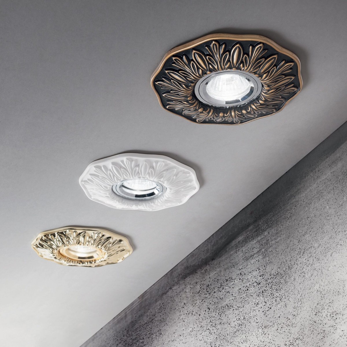 Светильник встраиваемый Ideal Lux Polka FI Белый Гипс GU10 115597