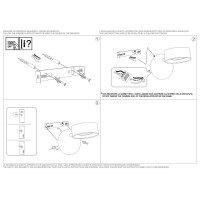 Светильник настенный Ideal Lux Oby AP1 Белый 3000К LED 196688