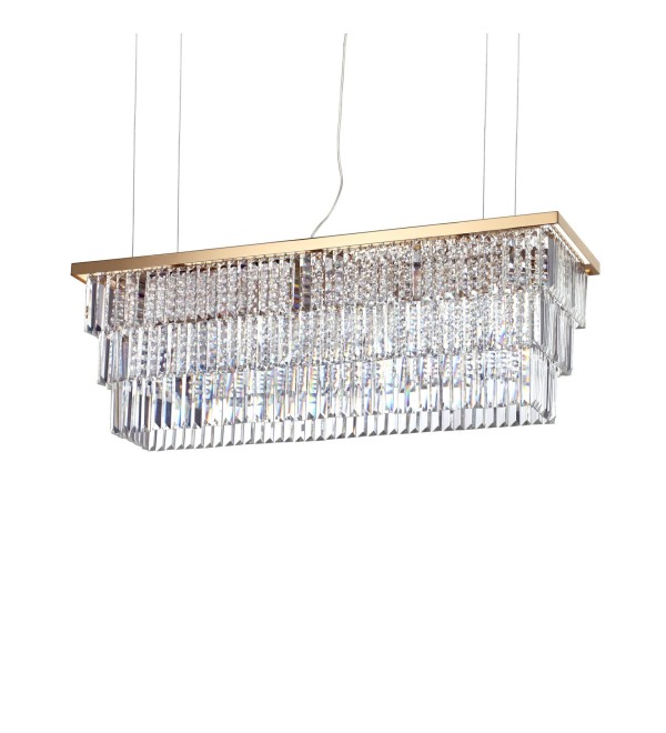 Люстра подвесная Ideal Lux Martinez SP8 Золото E14 213583