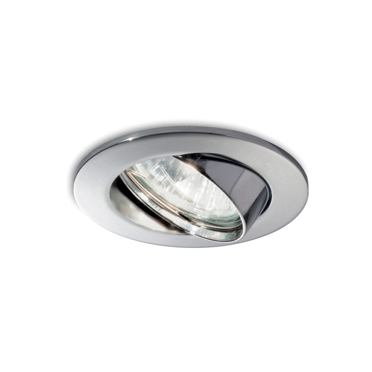 Светильник встраиваемый Ideal Lux Swing FI макс.1х50Вт IP20 GU10 230В Хром Цинк Поворотный Без лампы 083131