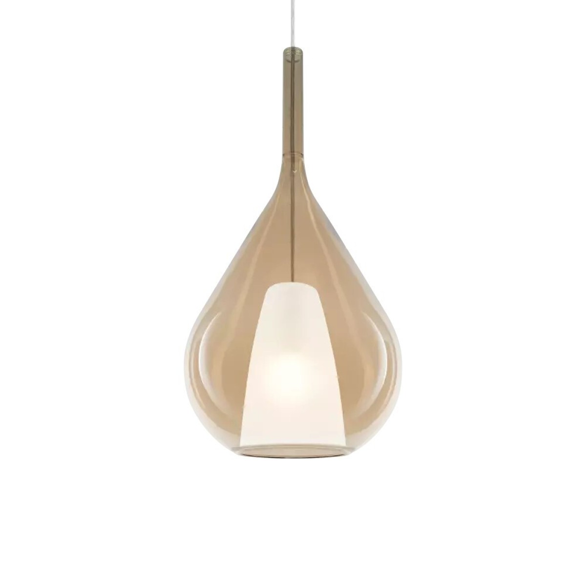 Светильник подвесной Ideal Lux Kalique SP1-3 D28 Янтарь E27 359748