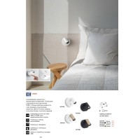 Светильник настенный Ideal Lux Elf AP+ Золотой / Черный 3000К LED 347486