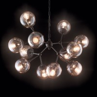 Люстра подвесная Ideal Lux Kepler SP12 Черный E27 162201