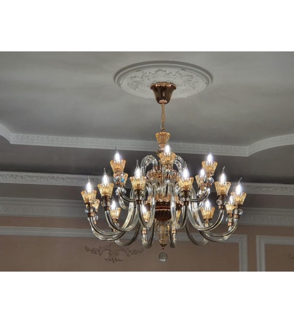 Люстра подвесная Ideal Lux Strauss SP6 E14 Золото 140605