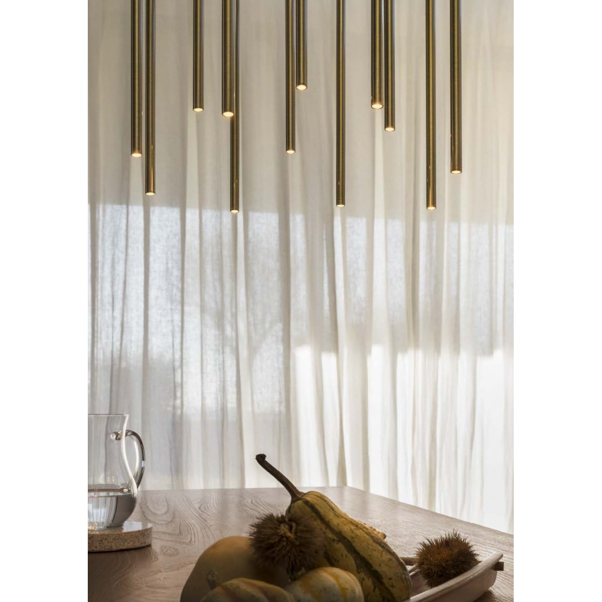 Светильник подвесной Ideal Lux Filo SP1 Long Wire 3000К LED Латунь 300825