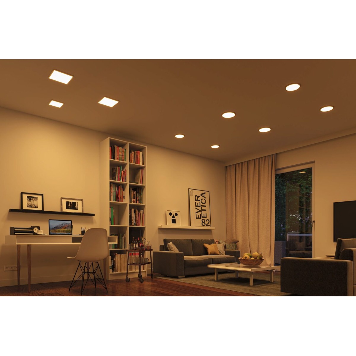 Панель встраиваемая Paulmann Panel Areo IP44 dimmable 3000К LED Белый 92937