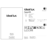Светильник уличный Ideal Lux Fiesta SP5 Черный E27 159836