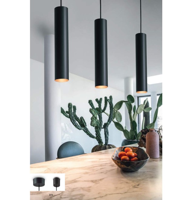 Светильник подвесной Ideal Lux Look SP1 Round D60 H400 Белый GU10 104935