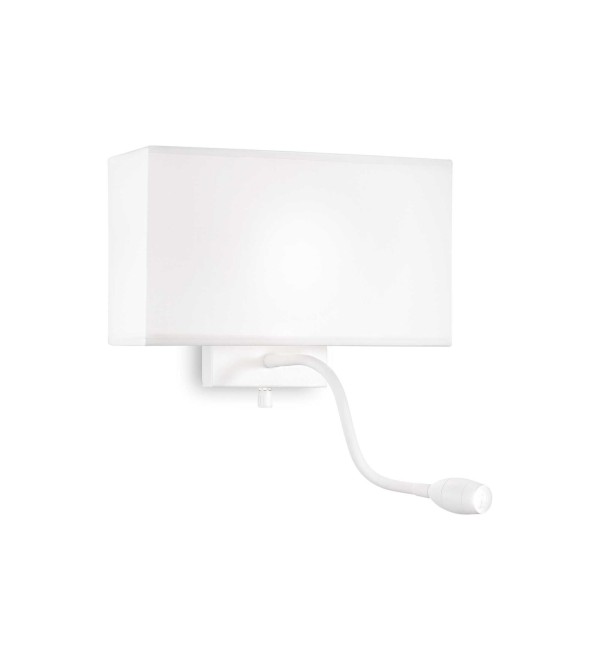Светильник настенный Ideal Lux Hotel AP2 Белый E27 / LED 215693