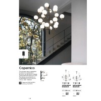 Люстра подвесная Ideal Lux Copernico SP20 Черный G9 197333