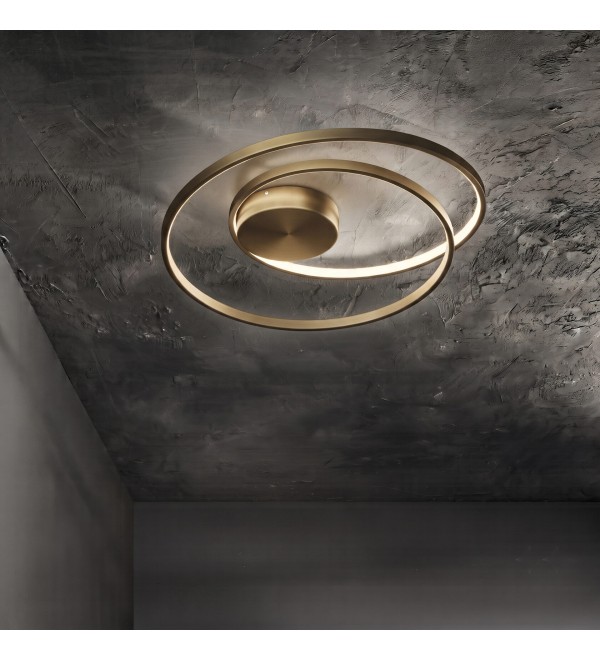 Люстра потолочная Ideal Lux Oz PL D040 On-Off Латунь 3000К 365046