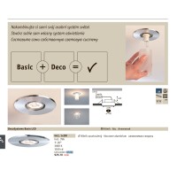 Светильник встраиваемый Paulmann Deco Systems Basis LED D95 мм 3000К Алюминий 92570