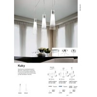 Светильник подвесной Ideal Lux Kuky SP3 Хром E27 033952
