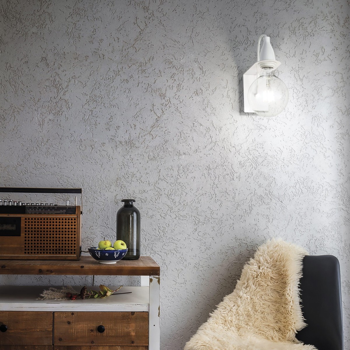 Светильник настенный Ideal Lux Minimal AP1 Черный 045214