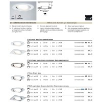 Светильник встраиваемый Paulmann Premium LED Slim Coin dimmable 2700К Алюминиевая спираль 93902