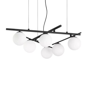 Люстра подвесная Ideal Lux Atlas SP6 G9 3000K Черный 365114