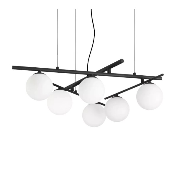 Люстра подвесная Ideal Lux Atlas SP6 G9 3000K Черный 365114
