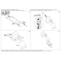 Светильник настенный Ideal Lux Barber AP1 Античная латунь GU10 159997