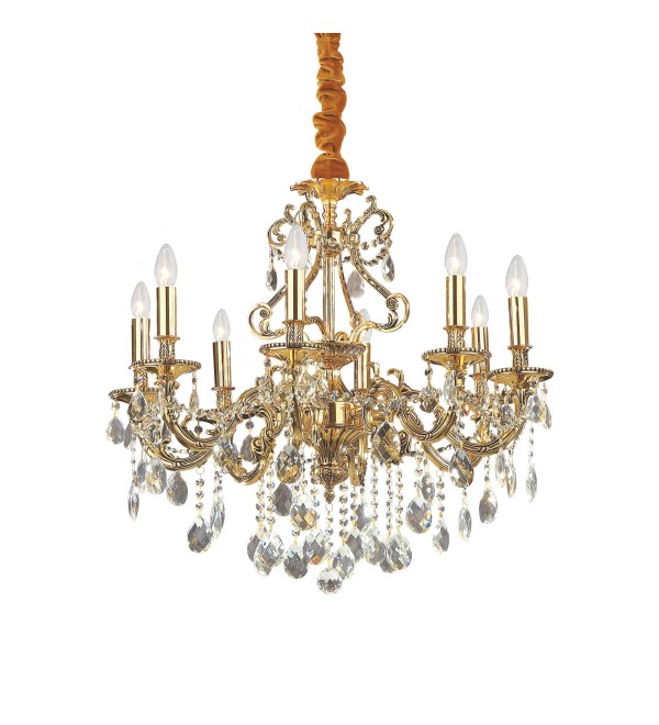 Люстра подвесная Ideal Lux Gioconda SP8 Золото E14 060514