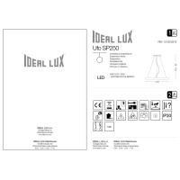 Люстра подвесная Ideal Lux Ufo SP Белый 3000К 103709